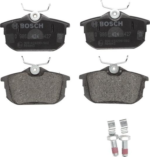 BOSCH 0 986 424 427 - Brake Pad Set, disc brake car-mod.net