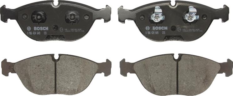 BOSCH 0 986 424 649 - Brake Pad Set, disc brake car-mod.net