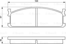 BOSCH 0 986 424 157 - Brake Pad Set, disc brake car-mod.net