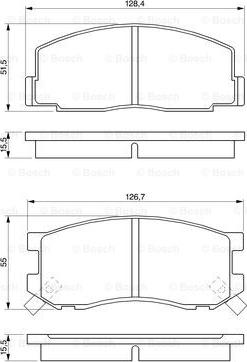 BOSCH 0 986 424 133 - Brake Pad Set, disc brake car-mod.net