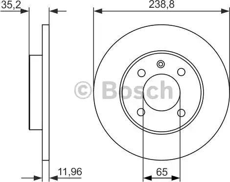BOSCH 0 986 479 825 - Brake Disc car-mod.net