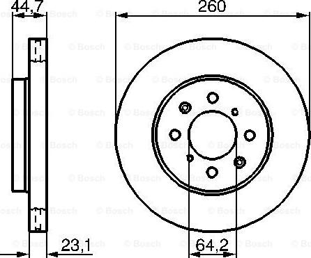 DJ Parts BD1685 - Brake Disc car-mod.net