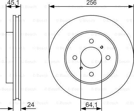 BOSCH 0 986 479 R51 - Brake Disc car-mod.net