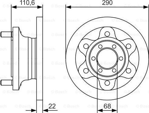 BOSCH 0 986 479 S95 - Brake Disc car-mod.net