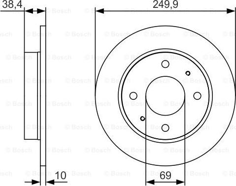 BOSCH 0 986 479 S84 - Brake Disc car-mod.net