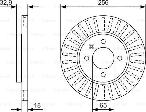 BOSCH 0 986 479 U09 - Brake Disc car-mod.net