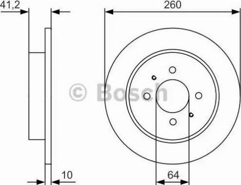 BOSCH 0 986 479 U75 - Brake Disc car-mod.net