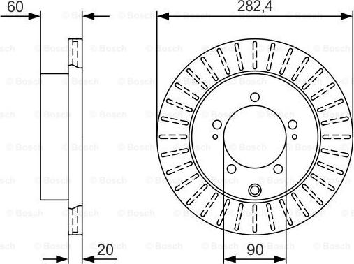 BOSCH 0 986 479 V40 - Brake Disc car-mod.net