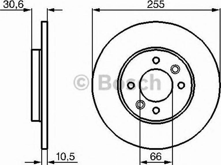 BOSCH 0986478424 - Brake Disc car-mod.net
