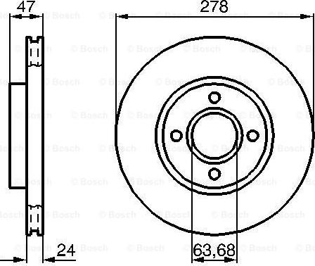 BOSCH 0 986 478 427 - Brake Disc car-mod.net