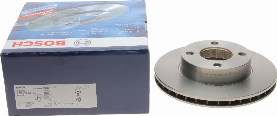BOSCH 0 986 478 550 - Brake Disc car-mod.net