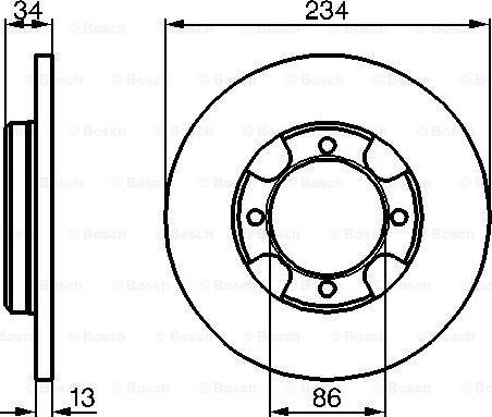 BOSCH 0 986 478 282 - Brake Disc car-mod.net