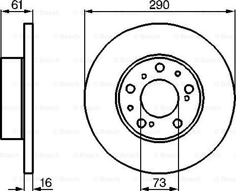 BOSCH 0 986 478 234 - Brake Disc car-mod.net