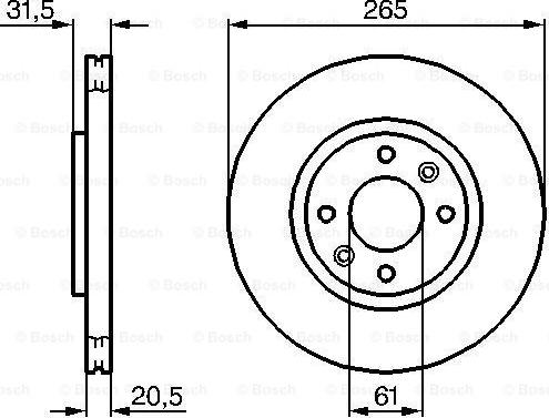 BOSCH 0 986 478 279 - Brake Disc car-mod.net