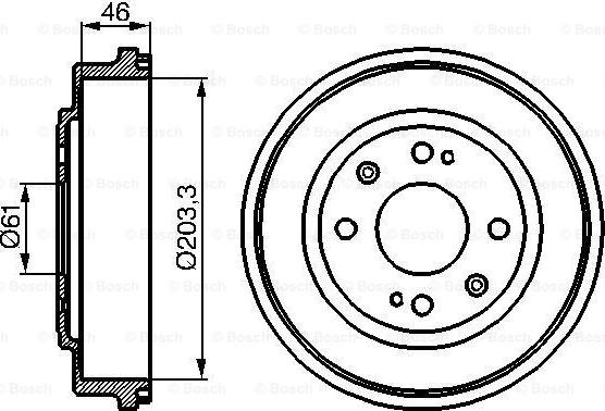 BOSCH 0 986 477 059 - Brake Drum car-mod.net