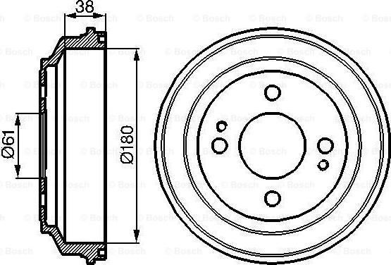 BOSCH 0 986 477 063 - Brake Drum car-mod.net