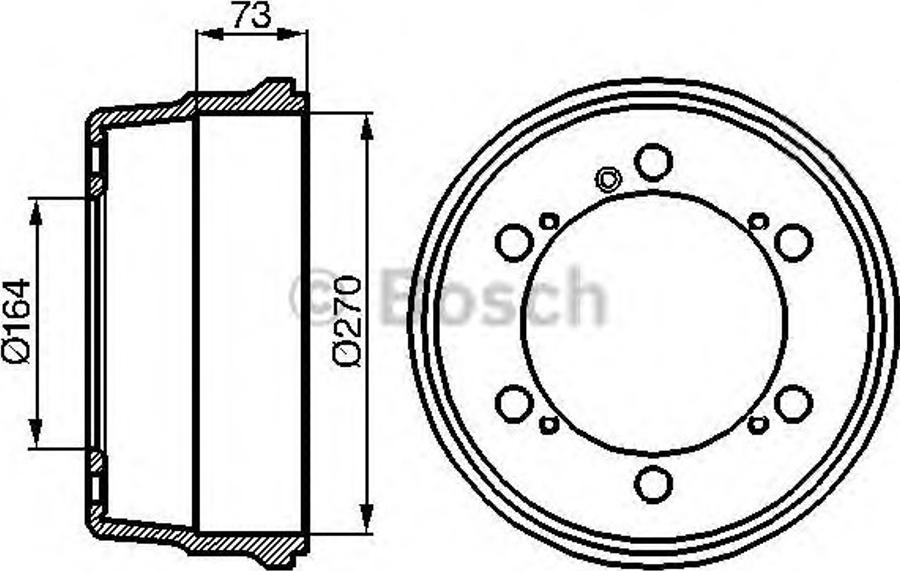 BOSCH 0 986 477 035 - Brake Drum car-mod.net