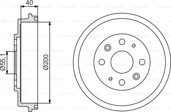 BOSCH 0 986 477 191 - Brake Drum car-mod.net
