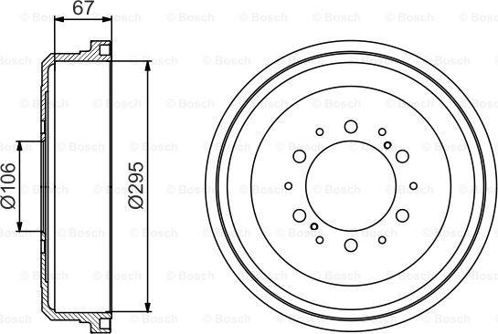BOSCH 0 986 477 167 - Brake Drum car-mod.net