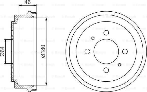 BOSCH 0 986 477 186 - Brake Drum car-mod.net