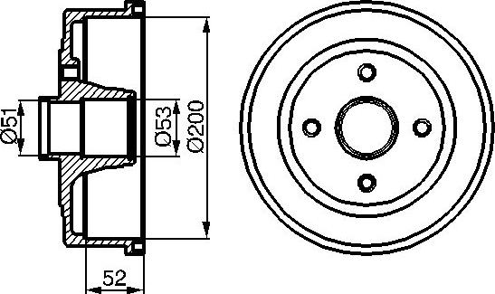 BOSCH 0 986 477 135 - Brake Drum car-mod.net