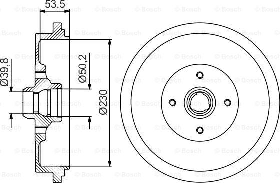BOSCH 0 986 477 257 - Brake Drum car-mod.net