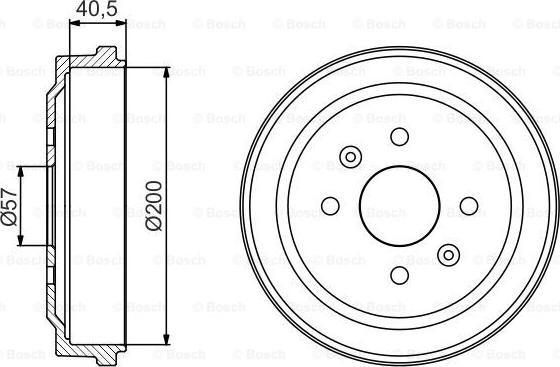 BOSCH 0 986 477 225 - Brake Drum car-mod.net