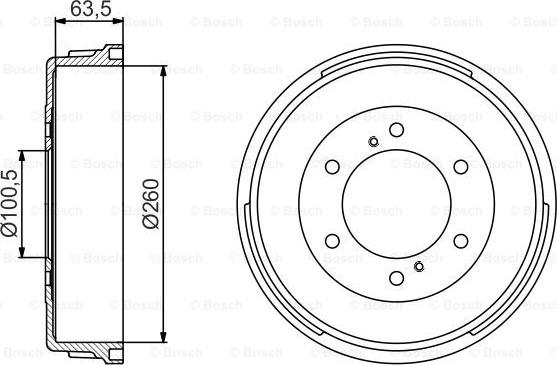 BOSCH 0 986 477 223 - Brake Drum car-mod.net