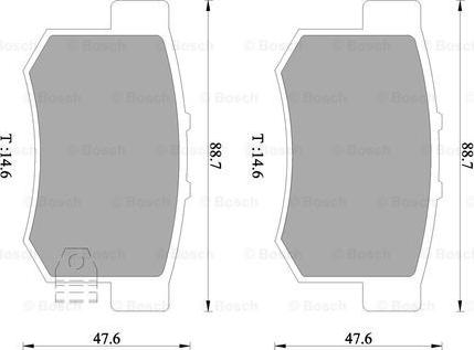 BOSCH 0 986 505 953 - Brake Pad Set, disc brake car-mod.net