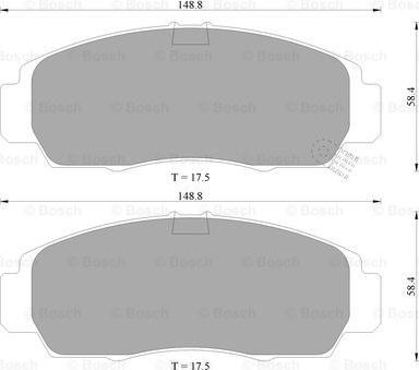 BOSCH 0 986 505 404 - Brake Pad Set, disc brake car-mod.net