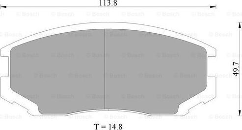 BOSCH 0 986 505 693 - Brake Pad Set, disc brake car-mod.net