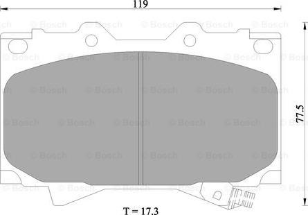 BOSCH 0 986 505 670 - Brake Pad Set, disc brake car-mod.net
