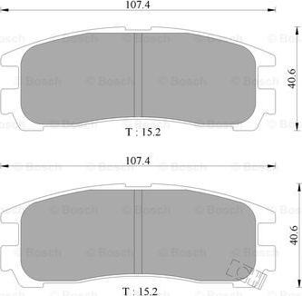 BOSCH 0 986 505 397 - Brake Pad Set, disc brake car-mod.net