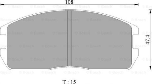 BOSCH 0 986 505 335 - Brake Pad Set, disc brake car-mod.net