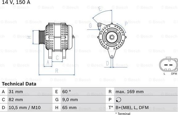 BOSCH 0 986 044 480 - Alternator car-mod.net