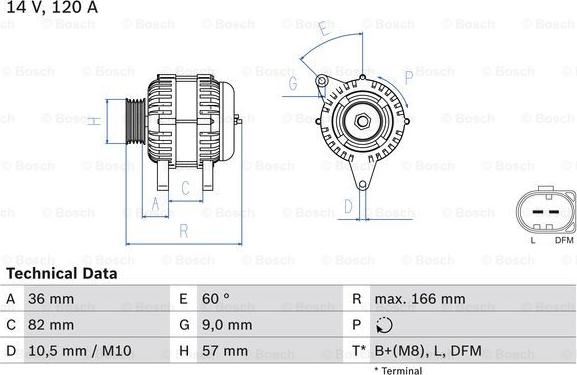 BOSCH 0 986 044 320 - Alternator car-mod.net