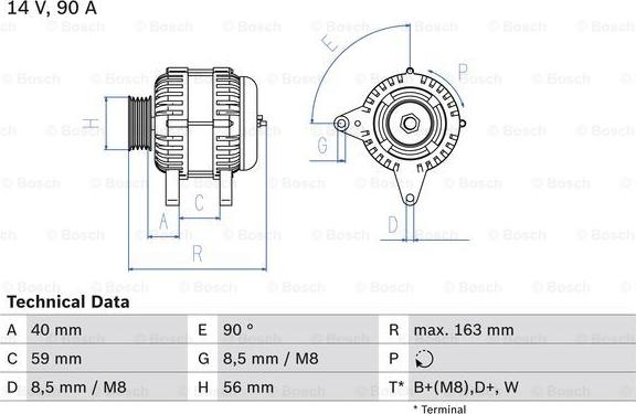 BOSCH 0 986 040 940 - Alternator car-mod.net