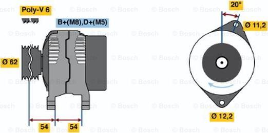 BOSCH 0 986 040 641 - Alternator car-mod.net