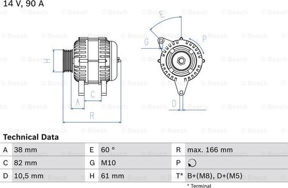 BOSCH 0 986 040 340 - Alternator car-mod.net