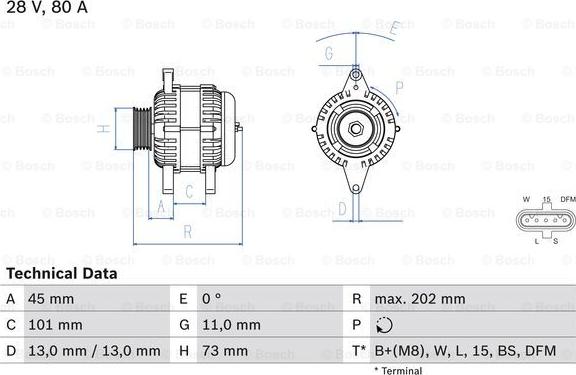 BOSCH 0 986 047 440 - Alternator car-mod.net