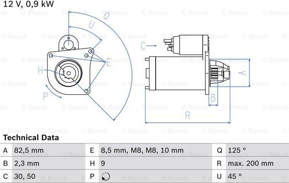 BOSCH 0 986 019 311 - Starter car-mod.net