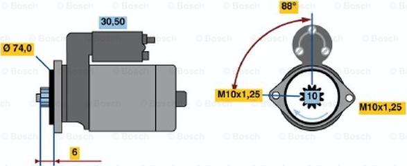 BOSCH 0 986 014 491 - Starter car-mod.net