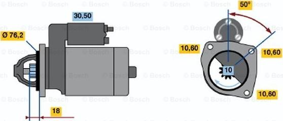 BOSCH 0 986 015 200 - Starter car-mod.net