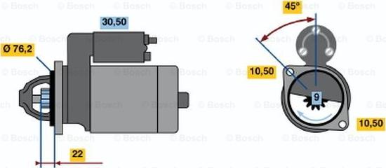 BOSCH 0 986 016 860 - Starter car-mod.net