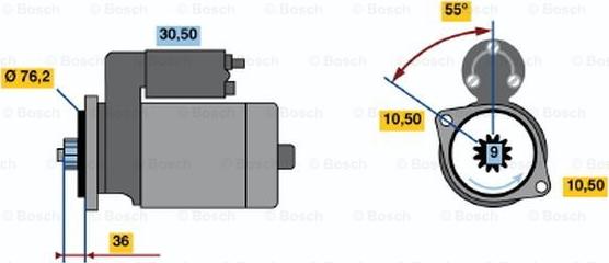 BOSCH 0 986 016 370 - Starter car-mod.net