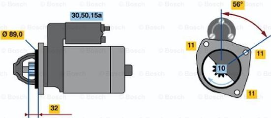 BOSCH 0 986 010 710 - Starter car-mod.net