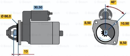 BOSCH 0 986 011 651 - Starter car-mod.net