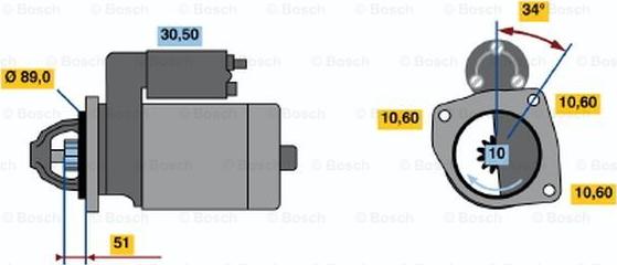 BOSCH 0 986 011 380 - Starter car-mod.net