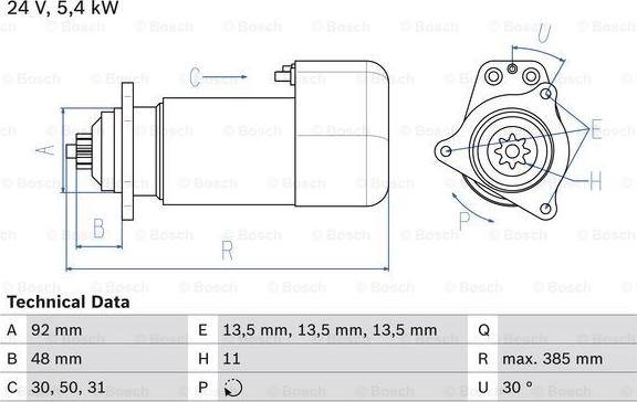 BOSCH 0 986 018 420 - Starter car-mod.net