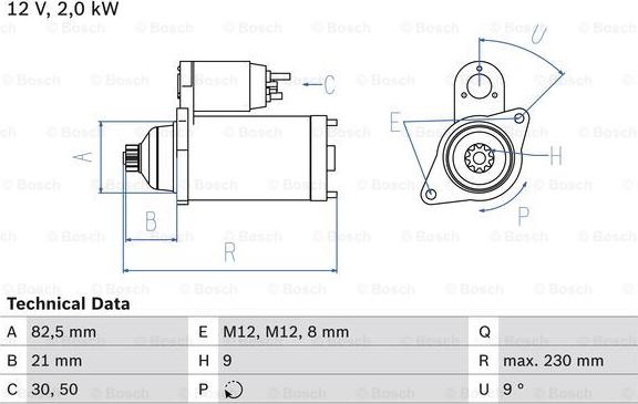 BOSCH 0 986 018 380 - Starter car-mod.net